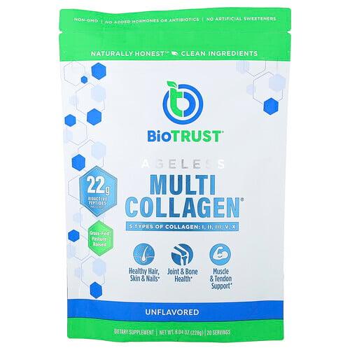 바이오트러스트 BioTRUST, Ageless Multi-Collagen®, 무맛, 228g(8.04oz)