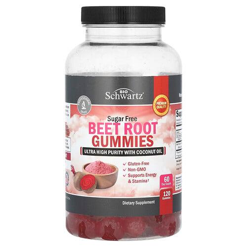 BioSchwartz, 비트 뿌리 구미젤리, 무설탕, 구미젤리 120개(구미젤리 1개당 250mg)