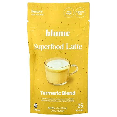 Blume, 슈퍼 푸드 라떼, 강황 혼합물, 카페인 무함유, 125g(4.4oz)