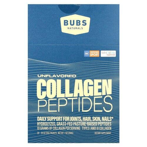 법스 내추럴 BUBS Naturals, 콜라겐 펩타이드, 무맛, 20팩, 각 10g(0.35oz) 상품 이미지