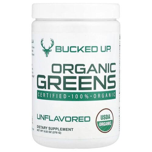 버크 업 Bucked Up, 유기농 녹색 채소, 무맛, 270g(9.52oz)