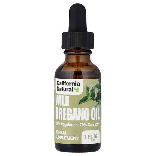캘리포니아 네츄럴 California Natural, 야생 오레가노 오일, 30ml(1fl oz)