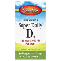 칼슨 Carlson, Super Daily® 비타민D3, 5.08ml(0.172fl oz)