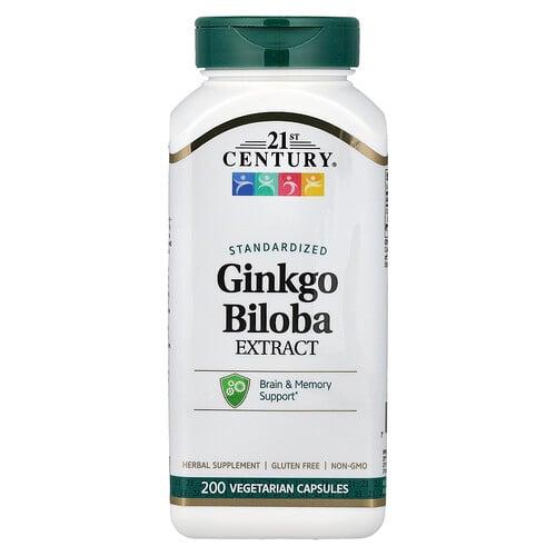 21 센츄리 21st Century, 은행나무 추출물, 표준화, 베지 캡슐 200정(캡슐 1정당 60mg)