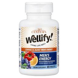21 센츄리 21st Century, Wellify! Men's Energy, 종합비타민 종합 미네랄, 65정