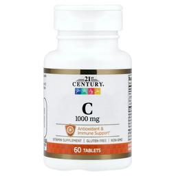21 센츄리 21st Century, 비타민C, 1,000mg, 60정
