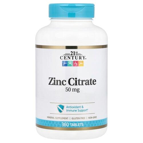 21 센츄리 21st Century, 아연 시트레이트, 50mg, 360정
