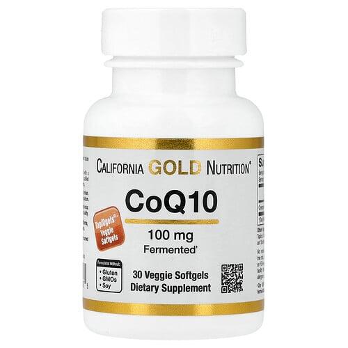 캘리포니아 골드 뉴트리션 California Gold Nutrition, CoQ10, 100mg, 베지 소프트젤 30정