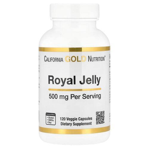 캘리포니아 골드 뉴트리션 California Gold Nutrition, 로열젤리, 농축 및 냉동 건조, 500mg, 베지 캡슐 120정