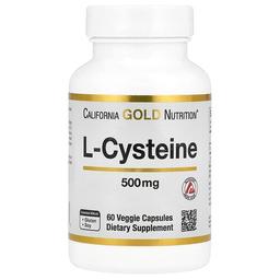 캘리포니아 골드 뉴트리션 California Gold Nutrition, l-시스테인, AjiPure®, 500mg, 베지 캡슐 60정