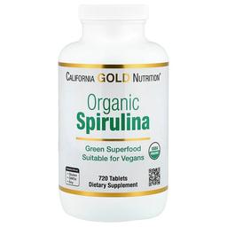 캘리포니아 골드 뉴트리션 California Gold Nutrition, 유기농 스피룰리나, 720정
