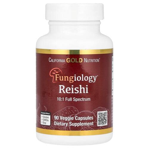 캘리포니아 골드 뉴트리션 California Gold Nutrition, 영지버섯(Ganoderma lucidum), 풀 스펙트럼, 유기농 인증, 베지 캡슐 90정(베지 캡슐 1정당 600mg)