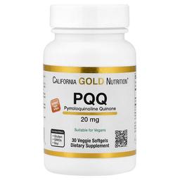 캘리포니아 골드 뉴트리션 California Gold Nutrition, PQQ, 20mg, 베지 소프트젤 30정