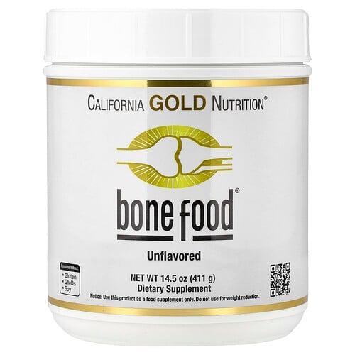 캘리포니아 골드 뉴트리션 California Gold Nutrition, Bone Food, 콜라겐 펩타이드, 히알루론산, 비타민 및 미네랄 함유, 무맛, 411g(14.5oz)