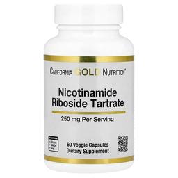 캘리포니아 골드 뉴트리션 California Gold Nutrition, Nicotinamide Riboside Tartrate(NR), 250mg, 베지 캡슐 60정