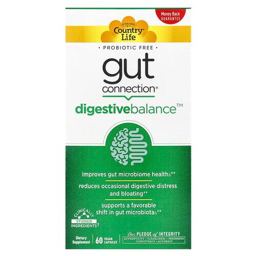 컨츄리 라이프 Country Life, Gut Connection® Digestive Balance™, 베지 캡슐 60정