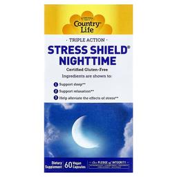컨츄리 라이프 Country Life, Stress Shield® 나이트타임, 트리플 액션, 베지 캡슐 60정