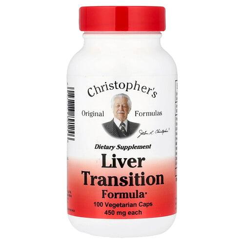 크리스토퍼 오리지날 포뮬라 Christopher's Original Formulas, Liver Transition Formula, 베지 캡슐 100정