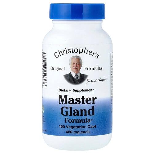 크리스토퍼 오리지날 포뮬라 Christopher's Original Formulas, Master Gland Formula, 베지 캡슐 100정 상품 이미지
