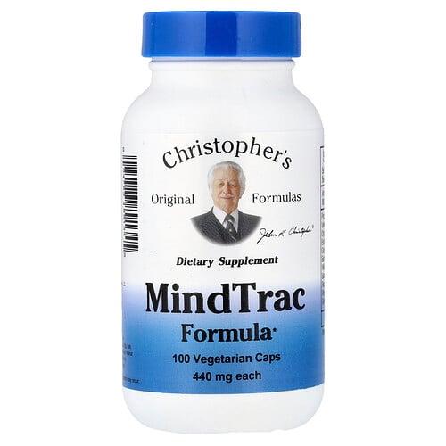 크리스토퍼 오리지날 포뮬라 Christopher's Original Formulas, 마인드트랙 포뮬라, 440mg, 베지 캡슐 100정