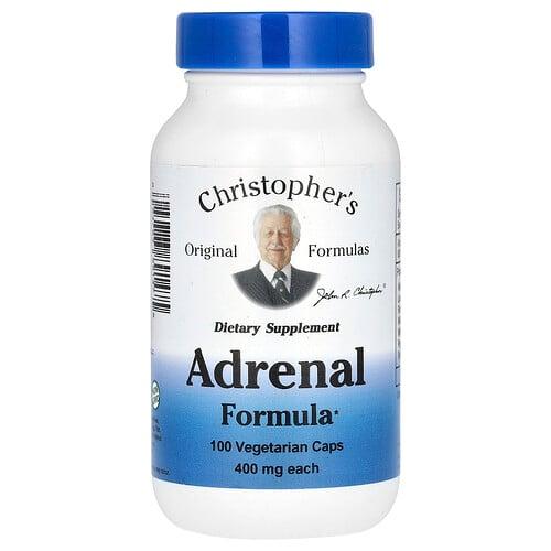 크리스토퍼 오리지날 포뮬라 Christopher's Original Formulas, Adrenal Formula, 베지 캡슐 100정