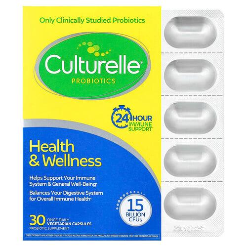 컬처렐 Culturelle, 프로바이오틱스, 건강 및 웰니스, 150억 CFU, 1일 1회, 베지 캡슐 30정 상품 이미지