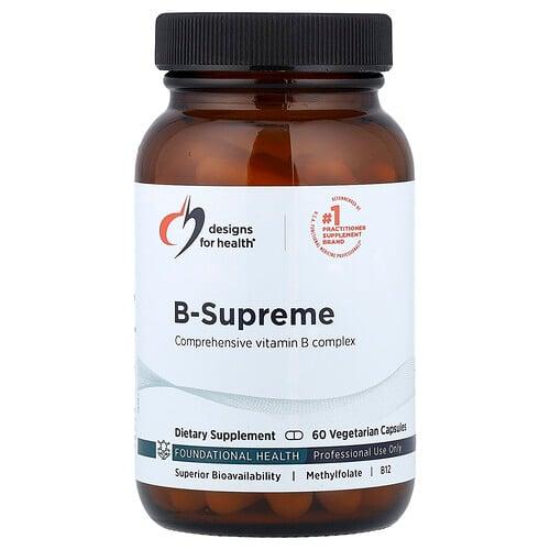 디자인 포 헬스 Designs For Health, B-Supreme, 베지 캡슐 60정