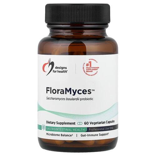 디자인 포 헬스 Designs For Health, FloraMyces™, 베지 캡슐 60정(캡슐 1정당 250mg)