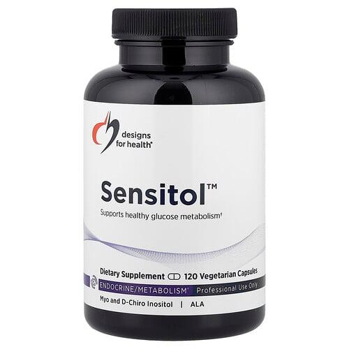 디자인 포 헬스 Designs For Health, Sensitol™, 미오이노시톨, D-카이로이노시톨 및 ALA, 베지 캡슐 120정