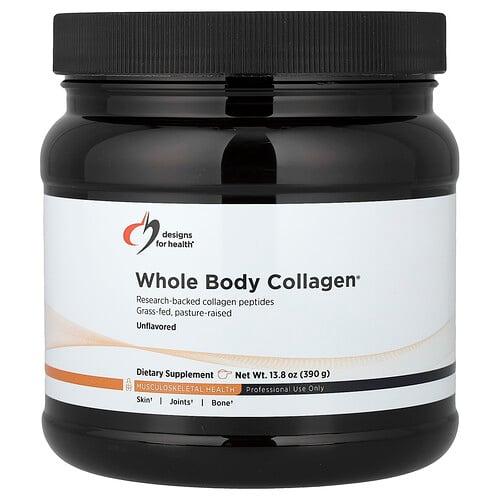 디자인 포 헬스 Designs For Health, Whole Body Collagen®, 무맛, 390g(13.8oz)