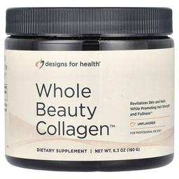 디자인 포 헬스 Designs For Health, Whole Beauty Collagen™, 무맛, 180g(6.3oz)