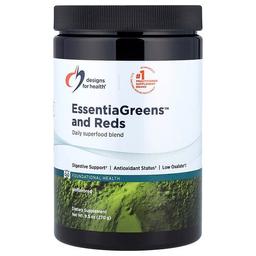 디자인 포 헬스 Designs For Health, EssentiaGreens™ 및 Reds, 무맛, 270g(9.5oz)
