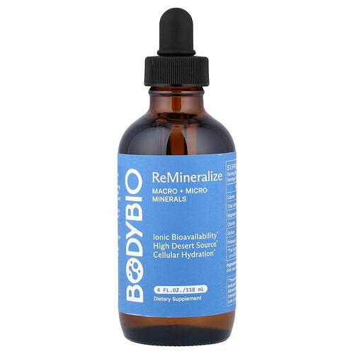 BodyBio, Remineralize, 매크로 + 마이크로 미네랄, 118ml(4fl oz)
