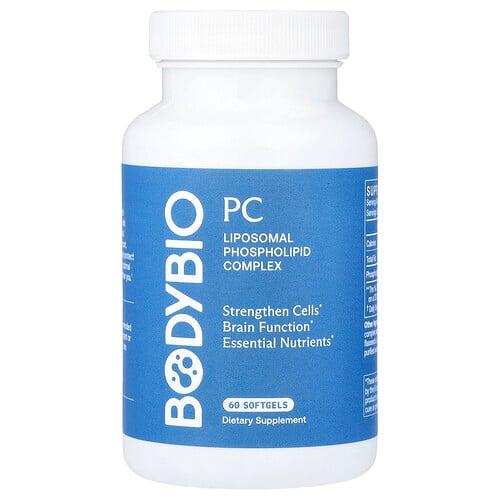 BodyBio, PC, 리포소말 포스포리피드 복합체, 소프트젤 60정(소프트젤 1정당 650mg)