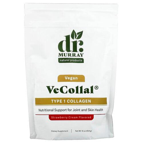 Dr. Murray's, VeCollal®, 비건 1형 콜라겐, 딸기 크림, 454g(16oz) 상품 이미지