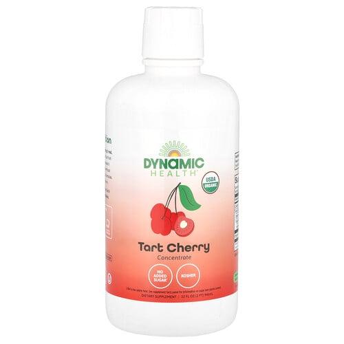 다이나믹 헬스 래보래토리즈 Dynamic Health, 유기농 인증 타트체리, 즙 농축액 100%, 무가당, 946ml(32fl oz)