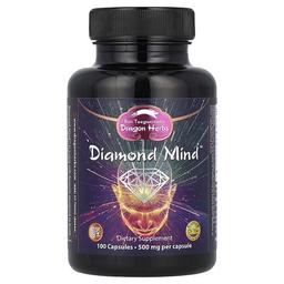 드래곤 허브 Dragon Herbs, 다이아몬드 마인드, 500mg, 캡슐 100정