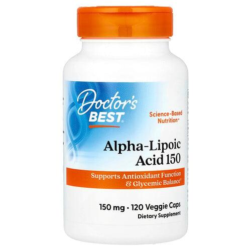 닥터스 베스트 Doctor's Best, 알파리포산 150, 150mg, 베지 캡슐 120정