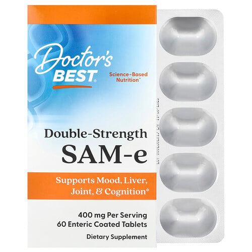 닥터스 베스트 Doctor's Best, SAM-e, 400mg, 장용성 정제 60정