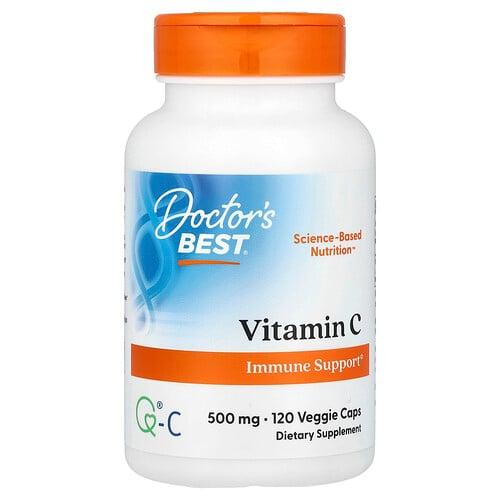 닥터스 베스트 Doctor's Best, 비타민C, 500mg, 베지 캡슐 120정