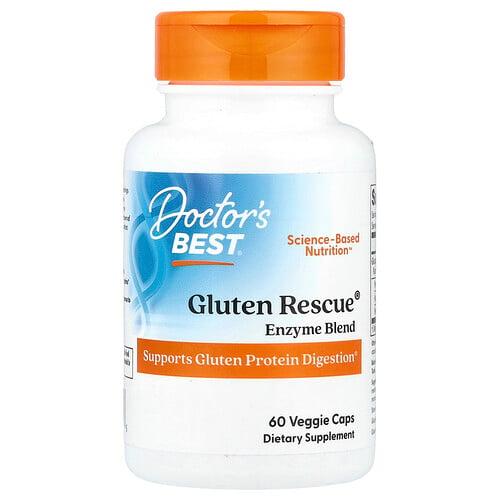 닥터스 베스트 Doctor's Best, Gluten Rescue® 효소 혼합물, 베지 캡슐 60정