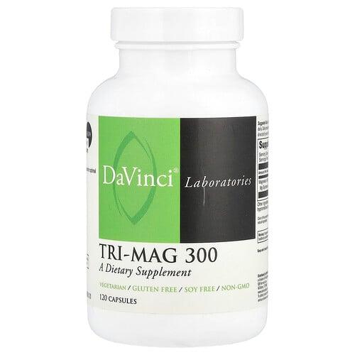 다빈치 래보래토리즈 DaVinci Laboratories, Tri-Mag 300, 캡슐 120정(캡슐 1정당 75mg) 상품 이미지