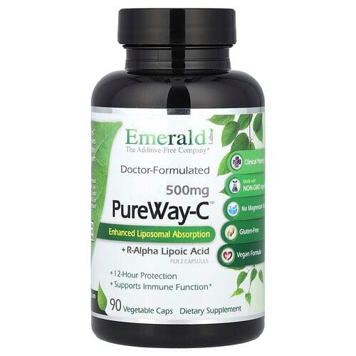 에메랄드 래보래토리즈 Emerald Laboratories, PureWay-C™+ R-알파 리포산, 베지 캡슐 90정