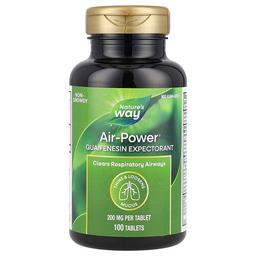 네이쳐스 웨이 Nature's Way, Air-Power®, 구아이페네신 거담제, 200mg, 100정