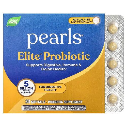 네이쳐스 웨이 Nature's Way, Pearls® Elite™ 프로바이오틱, 50억CFU, 소프트젤 30정 상품 이미지