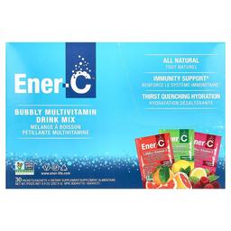 이너 C Ener-C, 버블리 종합비타민 드링크 믹스, 버라이어티 팩, 1,000mg, 30팩, 282.9g(9.9oz)