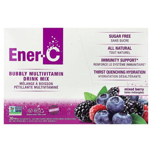 이너 C Ener-C, 톡 쏘는 종합비타민 드링크 믹스, 믹스 베리 맛, 30팩, 각 5.46g(0.2oz)