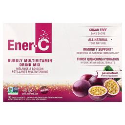 이너 C Ener-C, 비타민C, 종합비타민 드링크 믹스, 무설탕 패션프루트, 1,000mg, 30팩, 개당 5.07g(0.2oz)