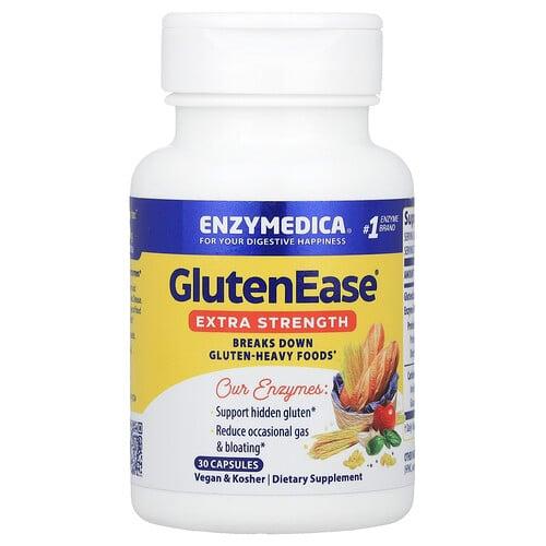 엔자이메디카 Enzymedica, GlutenEase®, 캡슐 30정