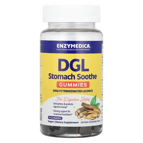 엔자이메디카 Enzymedica, DGL Stomach Soothe 구미젤리, 독일 초콜릿 맛, 구미젤리 74개(구미젤리 1개당 200mg)